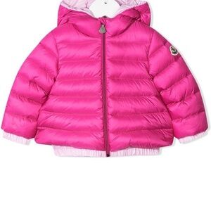 Moncler Kids Pink Puffer Jacket
